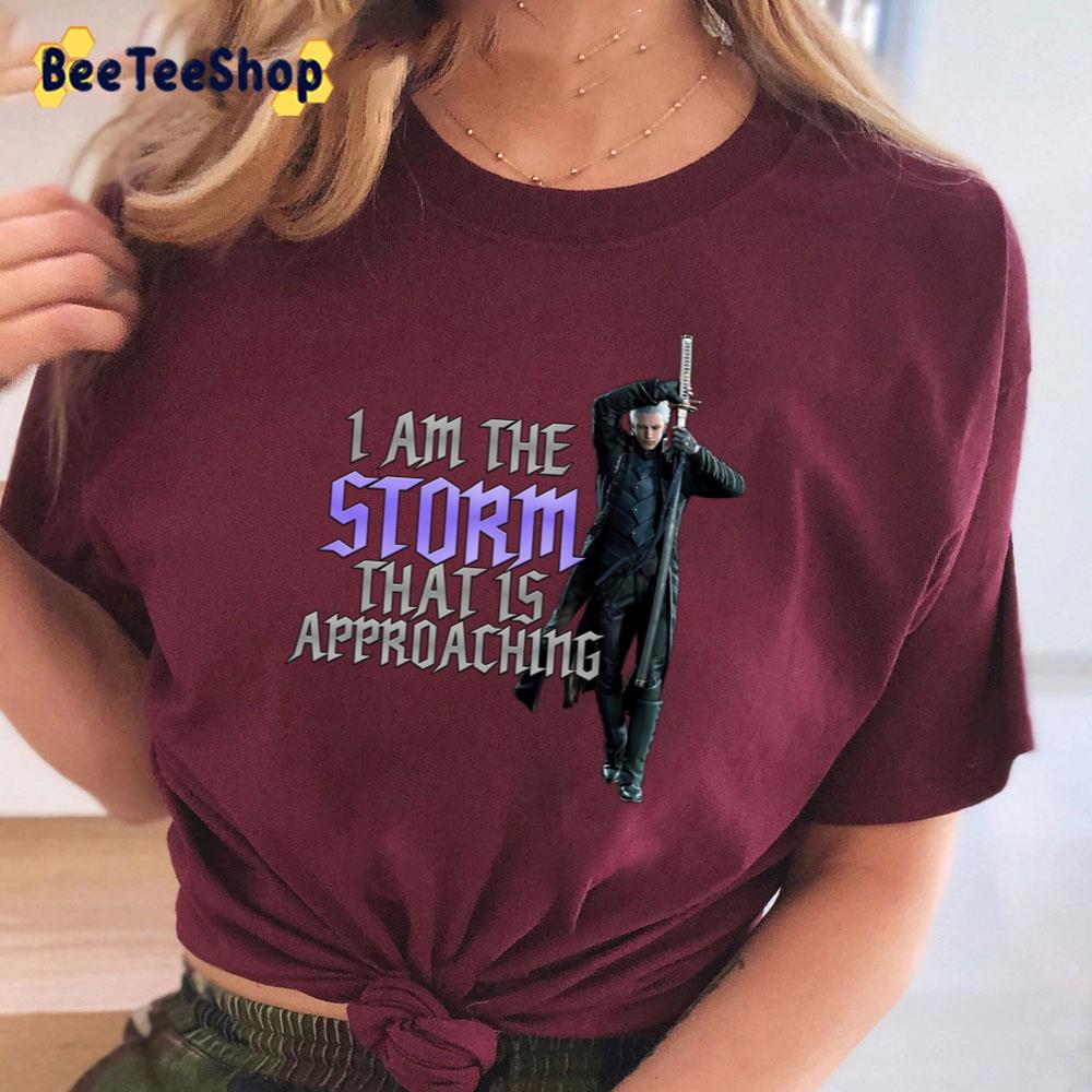 I Am The Storm That Is Approaching Vergil Devil May Cry 5 Special Unisex T-Shirt I Am The Storm That Is Approaching Vergil Devil May Cry 5 Special Unisex T-Shirt