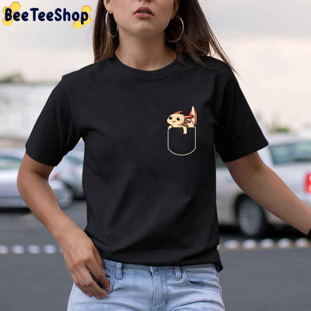 I Axolotl Questions Pocket Unisex T-Shirt I Axolotl Questions Pocket Unisex T-Shirt