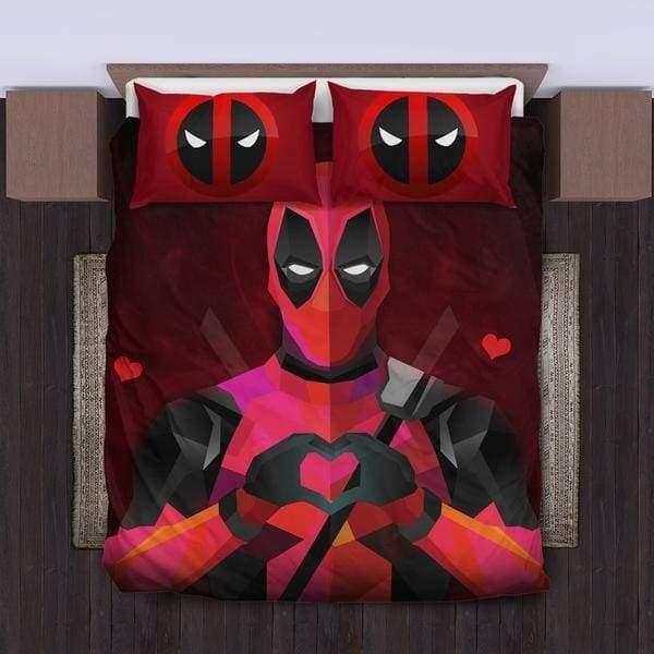I Love You Deadpool Bedding Set I Love You Deadpool Bedding Set