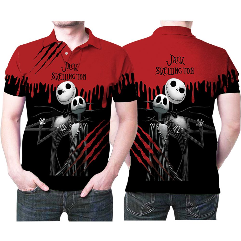 Jack Skellington Fictional Character Nightmare Film Gift For Jack Skellington Fans Nightmare Film Cartoon Lovers Polo Shirt Jack Skellington Fictional Character Nightmare Film Gift For Jack Skellington Fans Nightmare Film Cartoon Lovers Polo Shirt