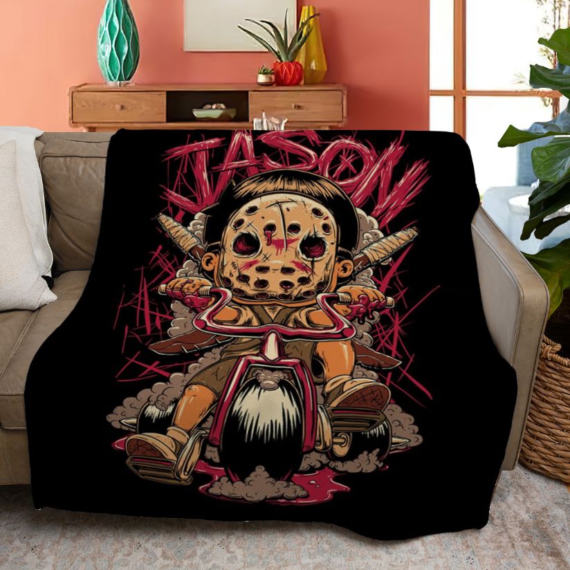 Jason Voorhees Horror Characters Quiltblanket Gift For Fan, Jason Voorhees Horror Characters Quiltblanket Jason Voorhees Horror Characters Quiltblanket Gift For Fan, Jason Voorhees Horror Characters Quiltblanket