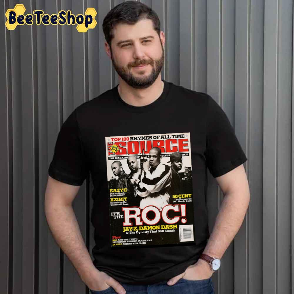 Jay-Z The Roc Source Magazine Cover Rapper Unisex T-Shirt Jay-Z The Roc Source Magazine Cover Rapper Unisex T-Shirt