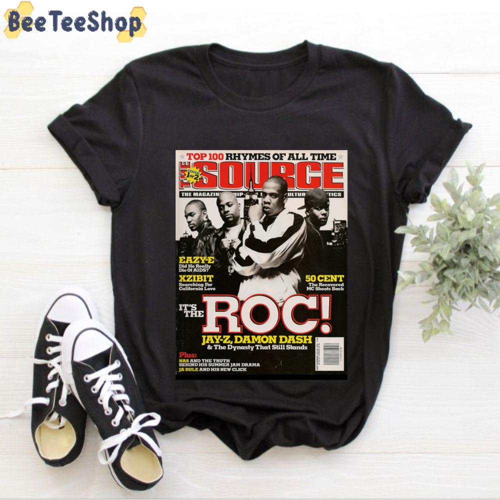 Jay-Z The Roc Source Magazine Cover Rapper Unisex T-Shirt Jay-Z The Roc Source Magazine Cover Rapper Unisex T-Shirt