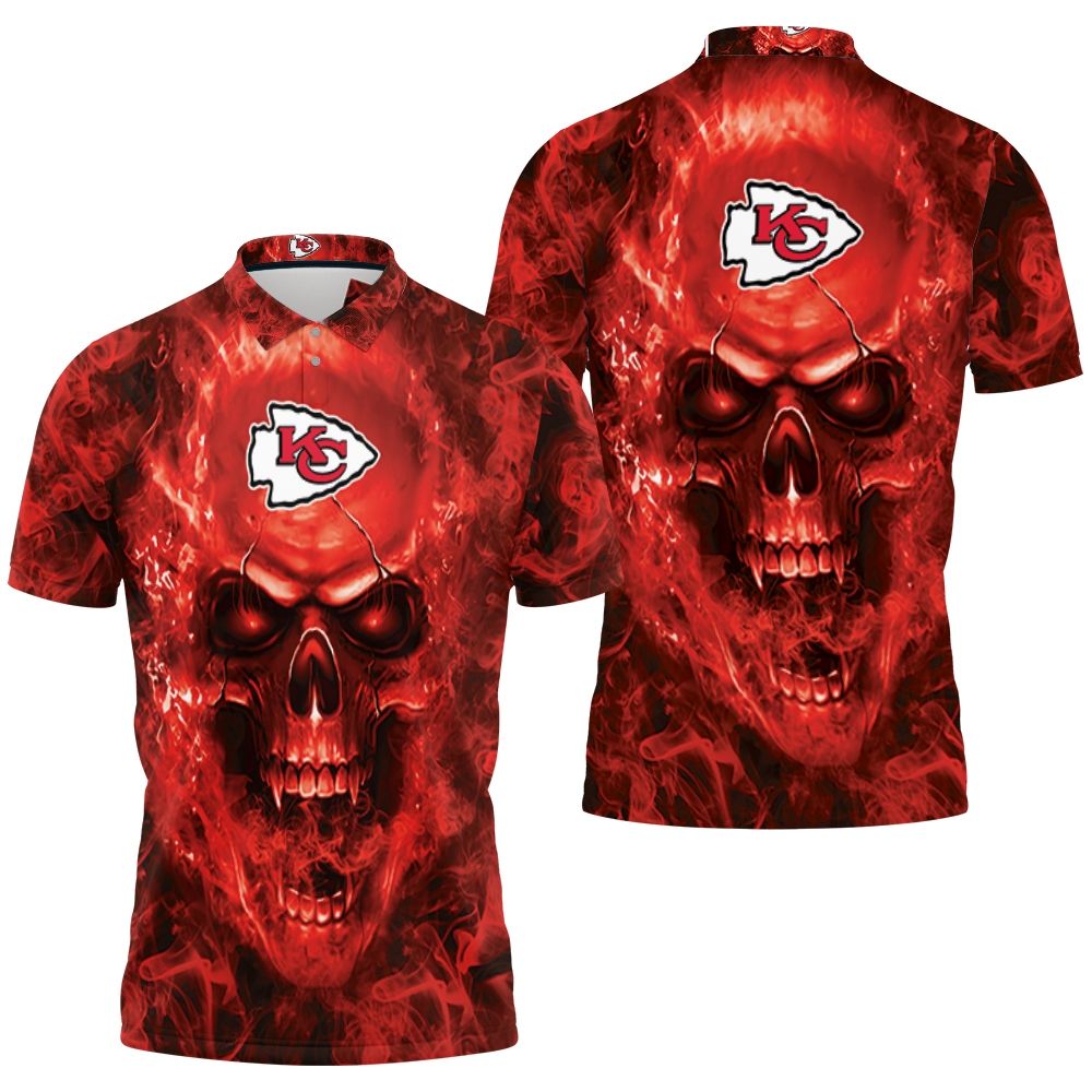 Kansas City Chiefs Nfl Fans Skull Polo Shirt All Over Print Shirt 3d T-shirt Kansas City Chiefs Nfl Fans Skull Polo Shirt All Over Print Shirt 3d T-shirt