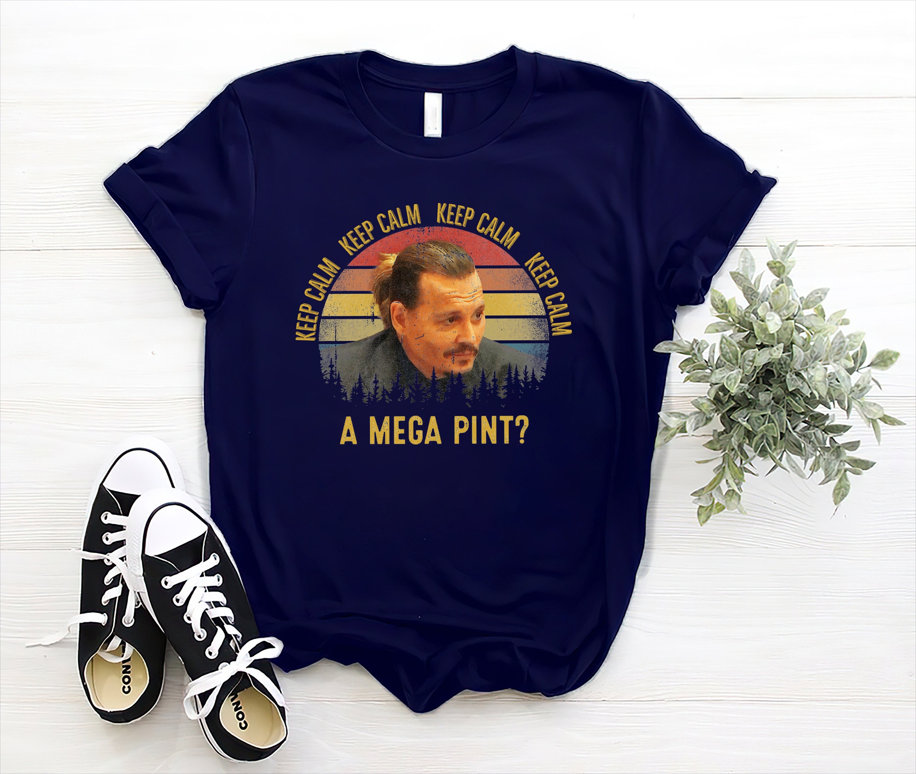 Keep Calm A Mega Pint Justice For Johnny Depp Unisex T-Shirt