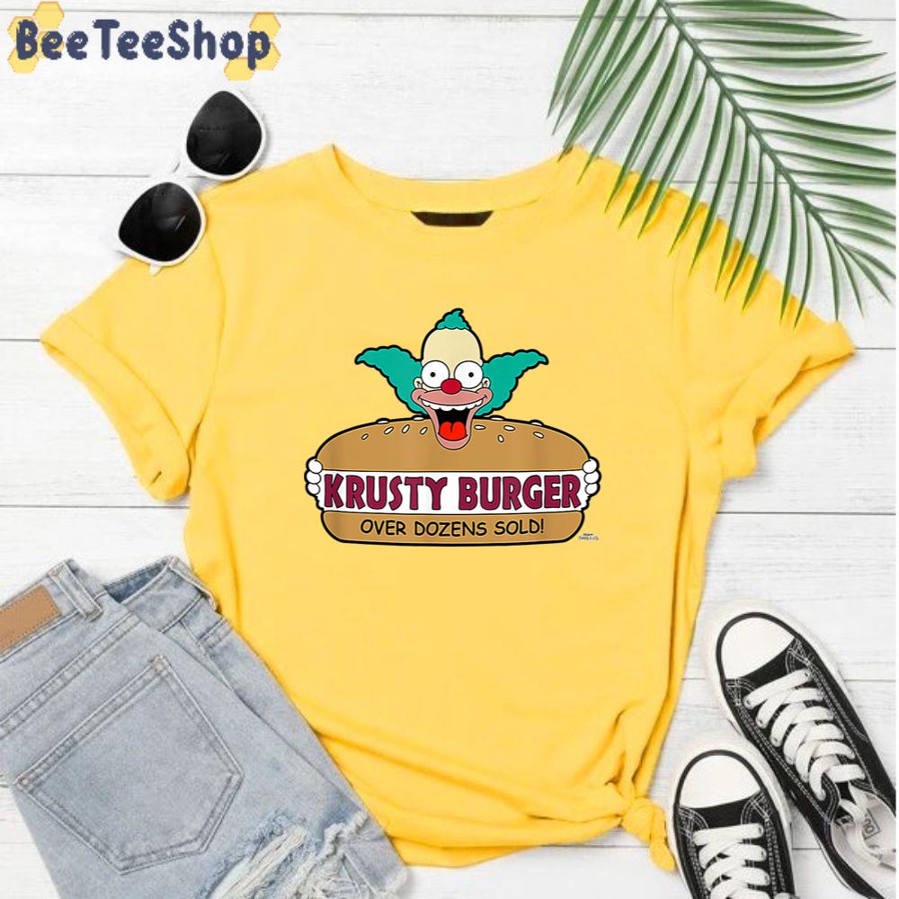 Krusty Burger Over Dozens Sold The Clown Unisex T-Shirt Krusty Burger Over Dozens Sold The Clown Unisex T-Shirt