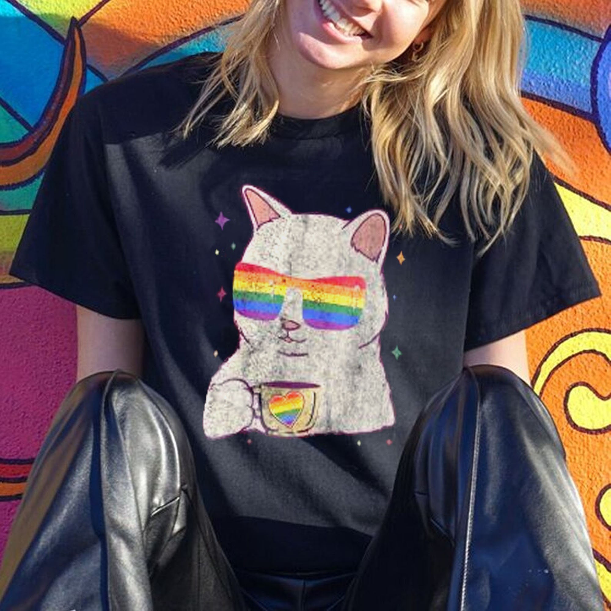 Lgbt Ally Cat Pride Month Unisex T-Shirt Lgbt Ally Cat Pride Month Unisex T-Shirt