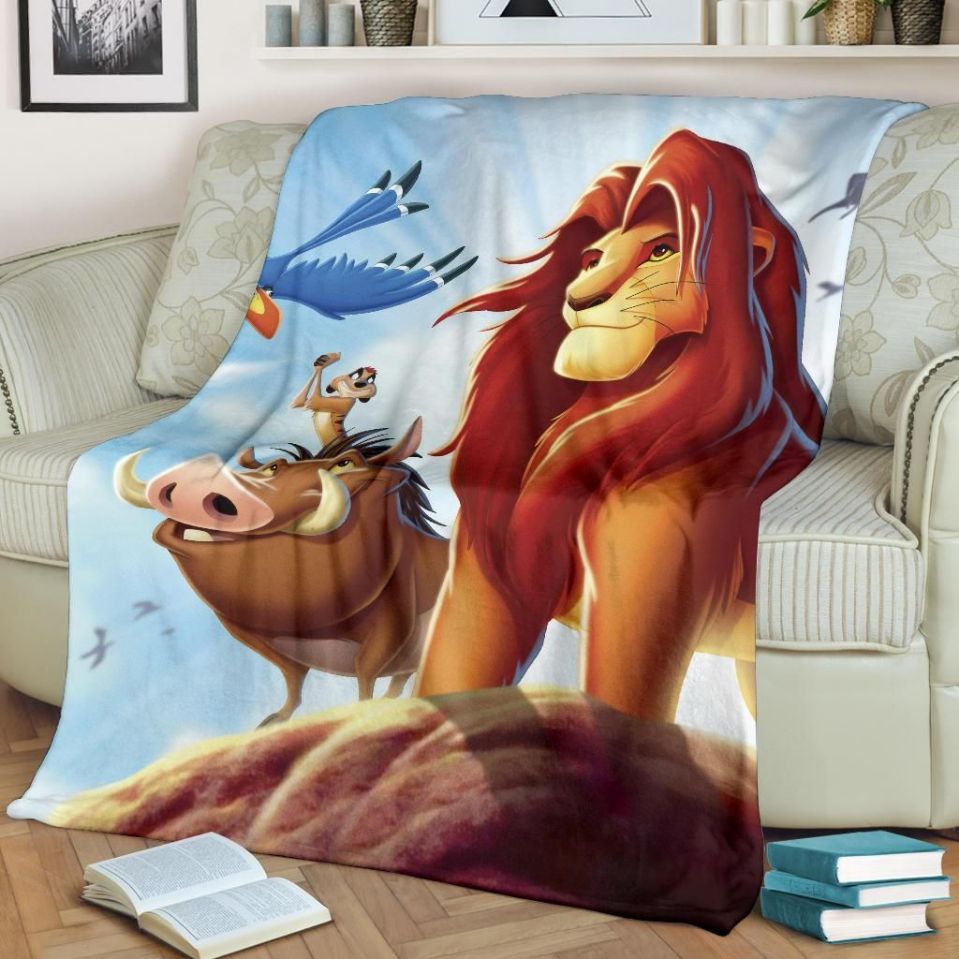 Lion King Fleece Blanket Gift For Fan, Premium Comfy Sofa Throw Blanket Gift Lion King Fleece Blanket Gift For Fan, Premium Comfy Sofa Throw Blanket Gift