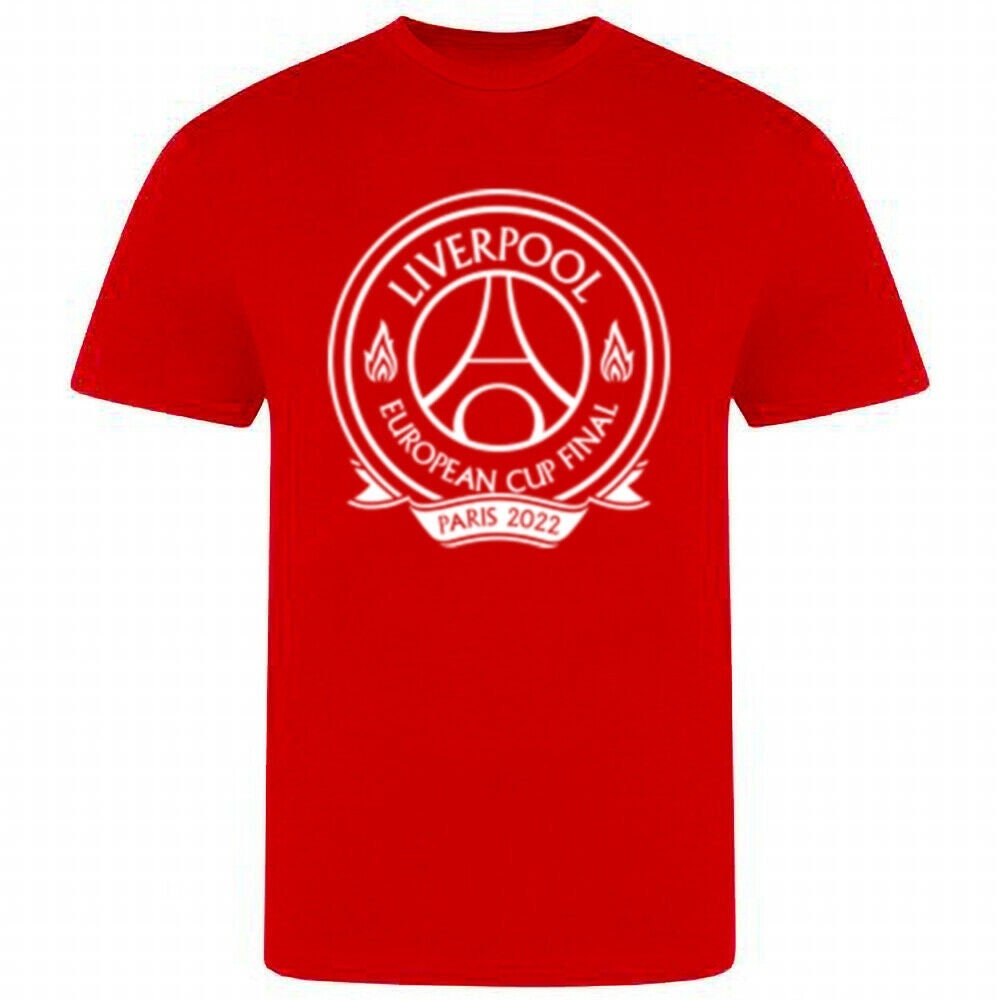 Liverpool European Cup Final Paris 2022 Football Unisex T-Shirt Unisex T-Shirt Liverpool European Cup Final Paris 2022 Football Unisex T-Shirt Unisex T-Shirt