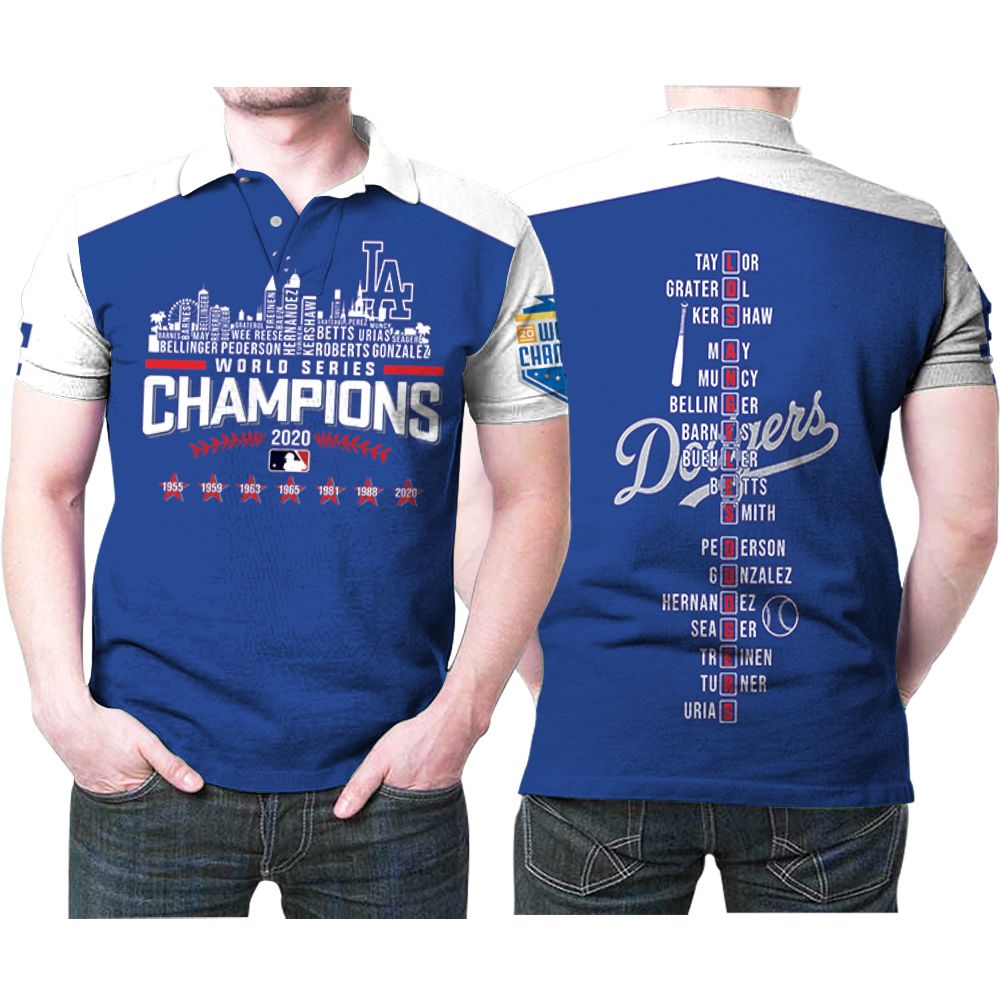 Los Angeles Dodgers Best Players Names Puzzle World Series Champions 3d Printed Gift For Dodgers Fan Polo Shirt All Over Print Shirt 3d T-shirt Los Angeles Dodgers Best Players Names Puzzle World Series Champions 3d Printed Gift For Dodgers Fan Polo Shirt All Over Print Shirt 3d T-shirt