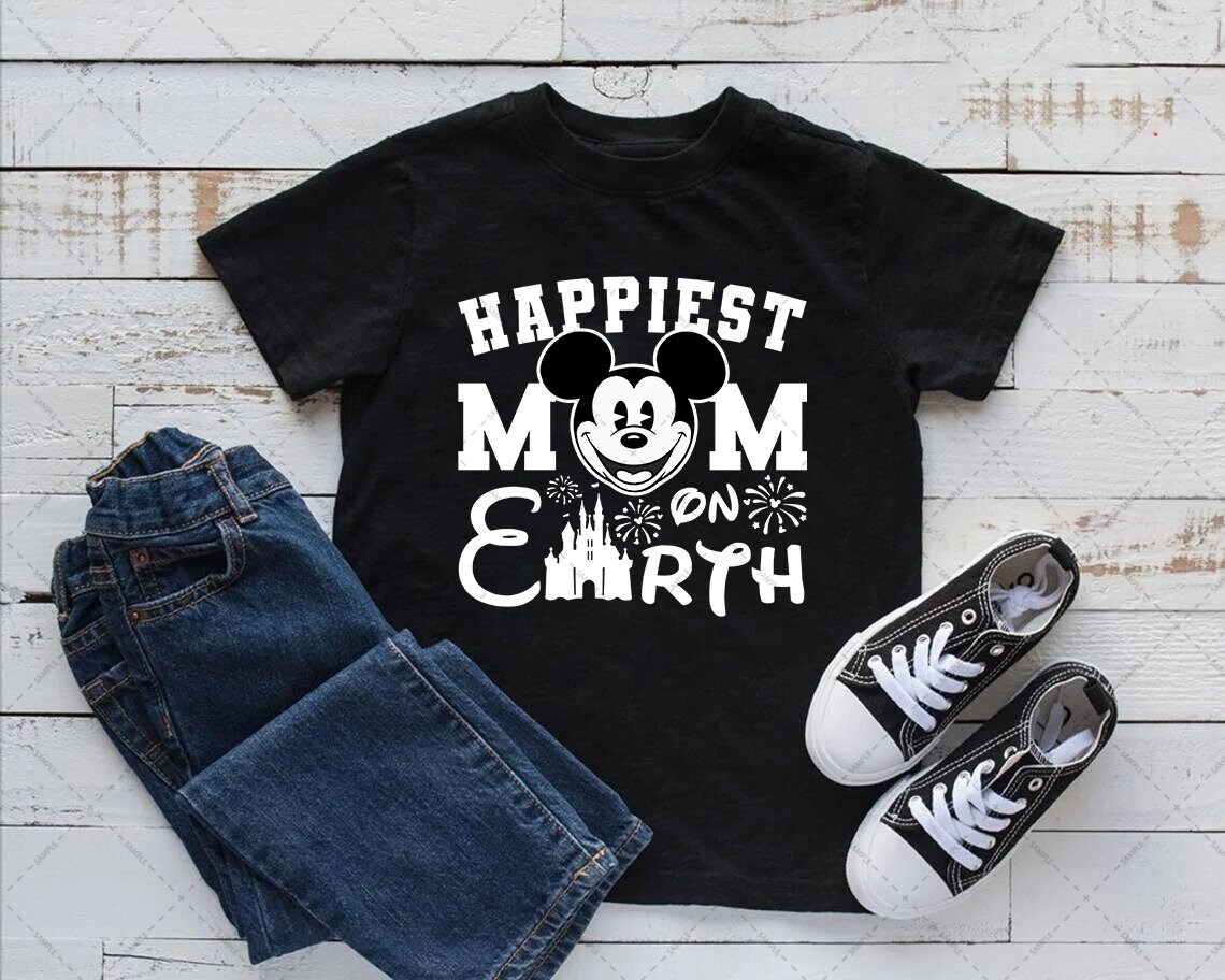 Mickey Mom Happiest Mom On Earth Unisex T-Shirt Mickey Mom Happiest Mom On Earth Unisex T-Shirt