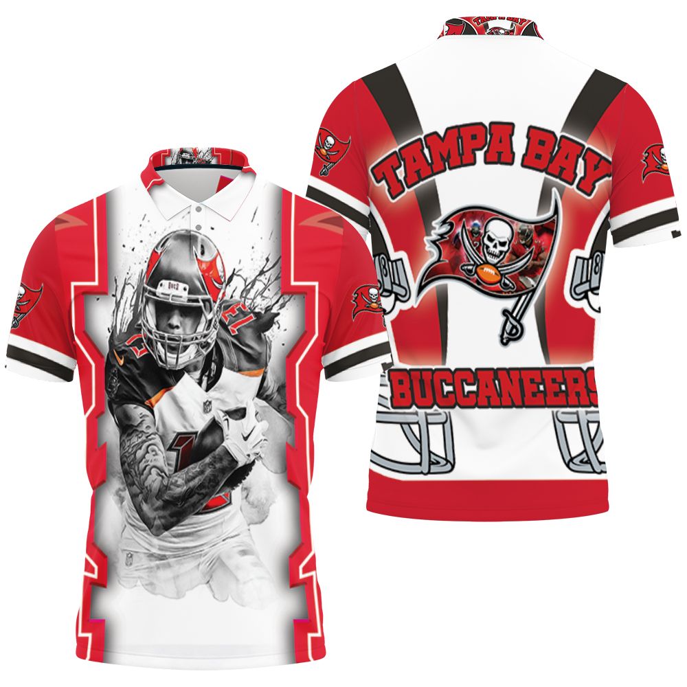 Mike Evans #13 Tampa Bay Buccaneers Nfc South Division Champions Super Bowl 2021 Black And White Polo Shirt All Over Print Shirt 3d T-shirt Mike Evans #13 Tampa Bay Buccaneers Nfc South Division Champions Super Bowl 2021 Black And White Polo Shirt All Over Print Shirt 3d T-shirt