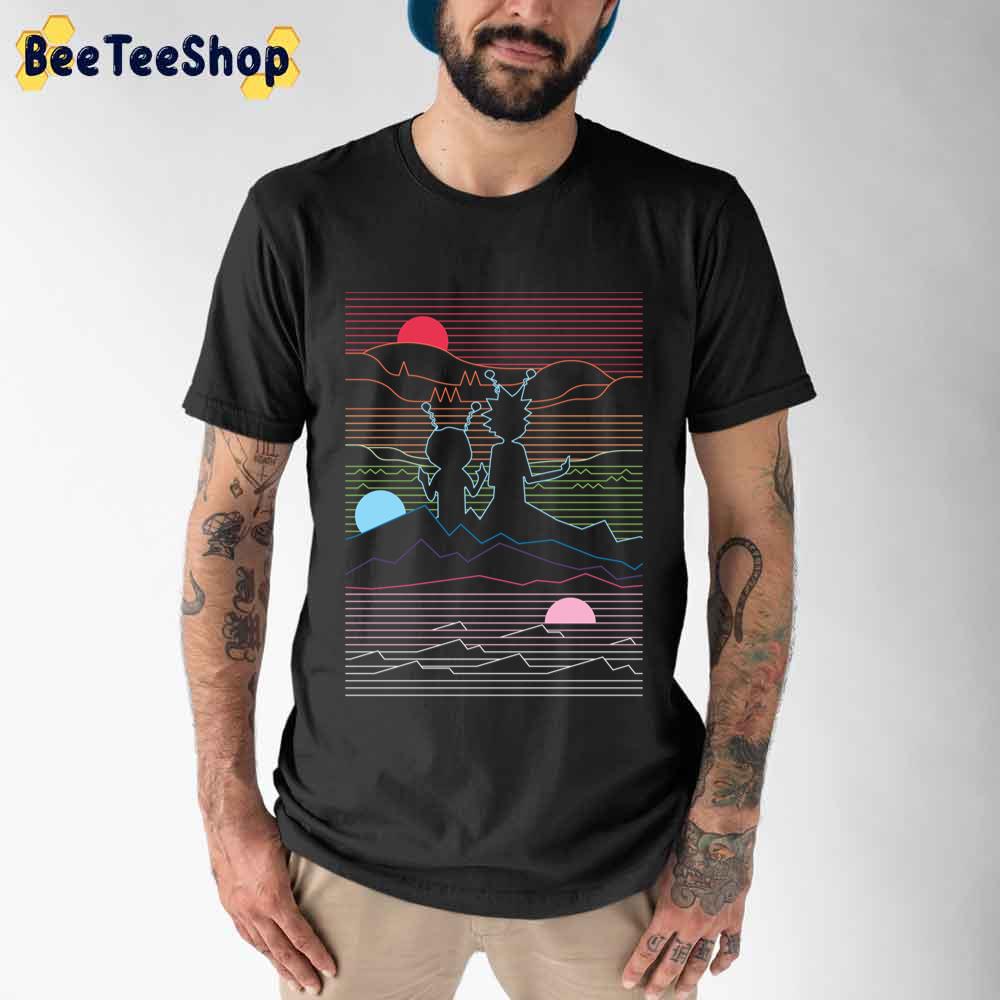 Neon Rick & Morty In The Hills Unisex T-Shirt Neon Rick & Morty In The Hills Unisex T-Shirt