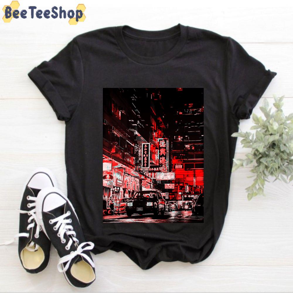 Neon Urban Red Unisex T-Shirt Neon Urban Red Unisex T-Shirt