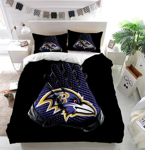NFL Baltimore Ravens Gloves Bedding Set NFL Baltimore Ravens Gloves Bedding Set
