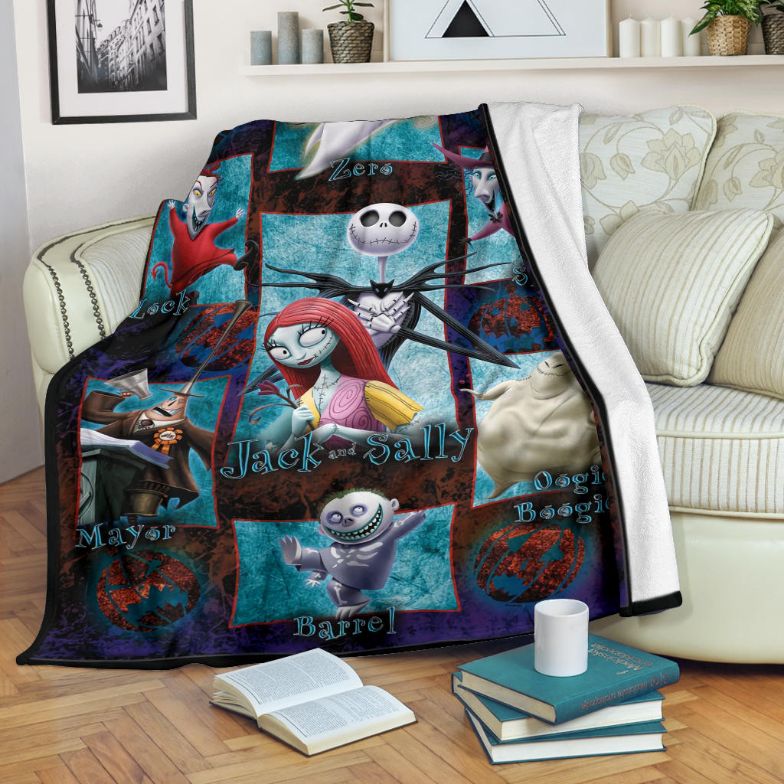 Nightmare Before Christmas Blanket, Jack And Sally Blanket Nightmare Before Christmas Blanket, Jack And Sally Blanket