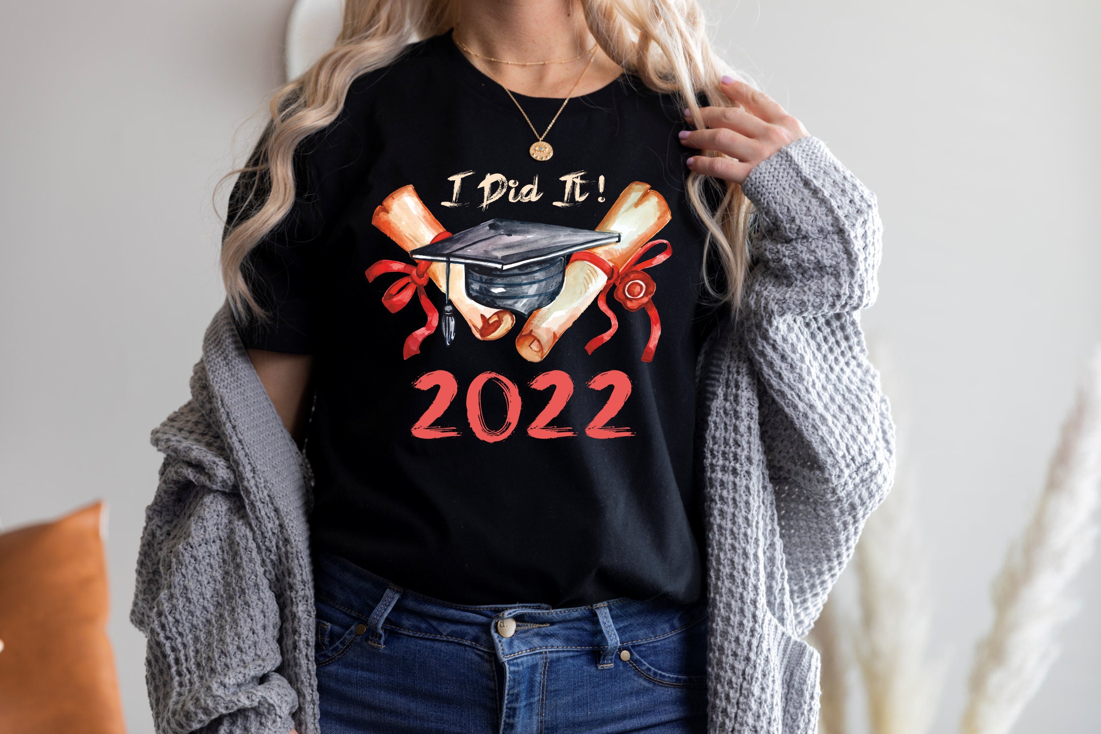 Old Vintage Style I Did It 2022 Graduation Day Unisex T-Shirt Old Vintage Style I Did It 2022 Graduation Day Unisex T-Shirt