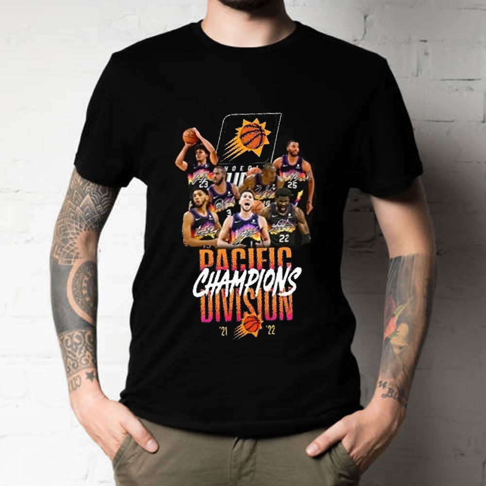 Pacieic Champions Division 2021 2022 Phoenix Suns Basketball Unisex T-Shirt Pacieic Champions Division 2021 2022 Phoenix Suns Basketball Unisex T-Shirt