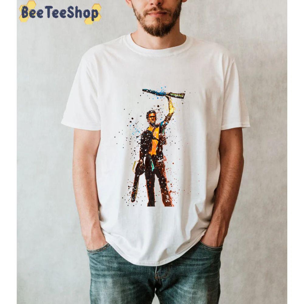 painting Style Ash Vs The Evil Dead Unisex T-Shirt painting Style Ash Vs The Evil Dead Unisex T-Shirt