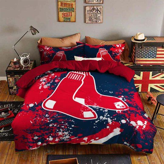 Painting Style Style Boston Red Sox Bedding Set Painting Style Style Boston Red Sox Bedding Set