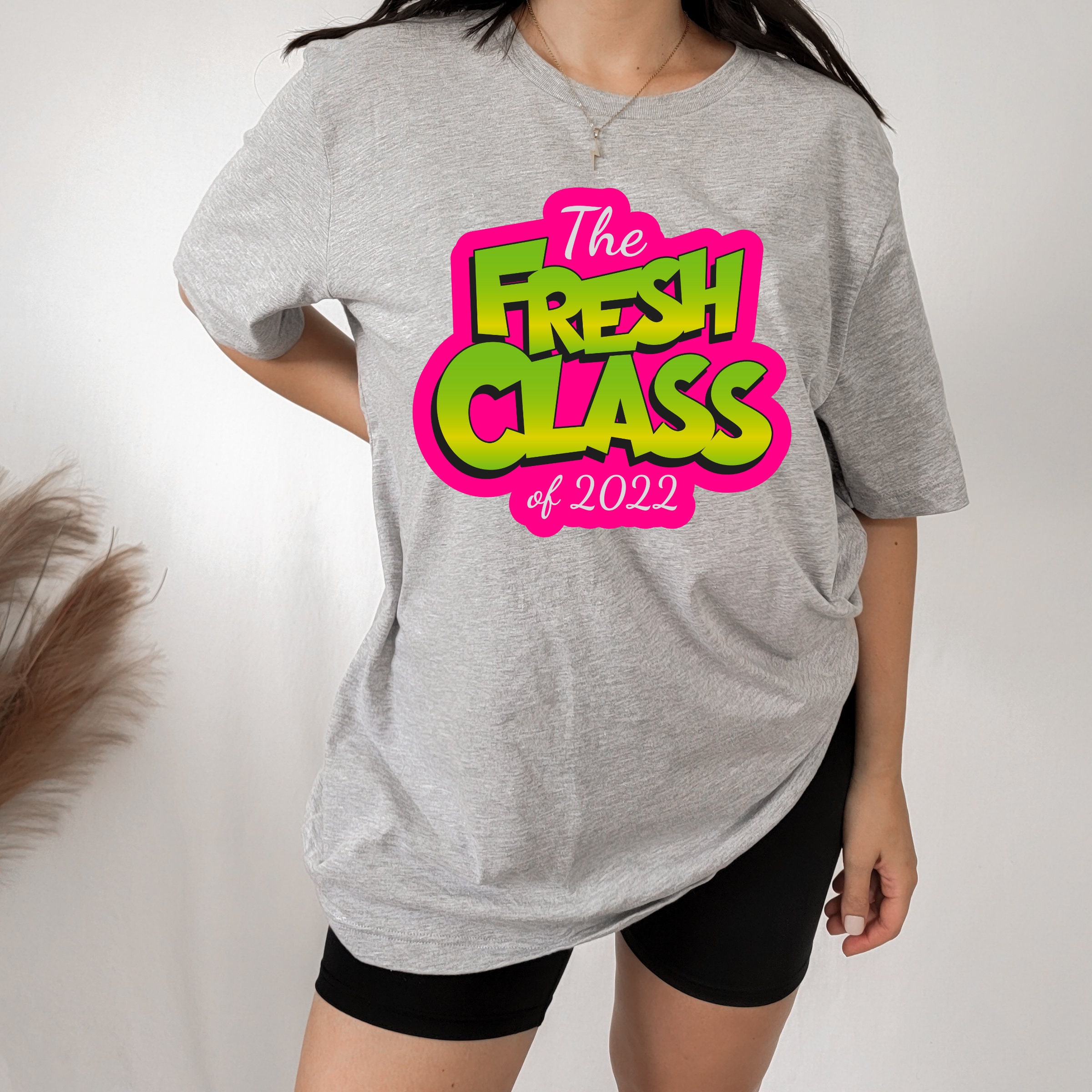 Pink And Green Neon Style The Fresh Class Of 2022 Graduation Day Unisex T-Shirt Pink And Green Neon Style The Fresh Class Of 2022 Graduation Day Unisex T-Shirt