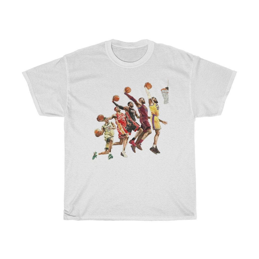 Playing Basketball Lebron James Evolution Unisex T-Shirt Playing Basketball Lebron James Evolution Unisex T-Shirt