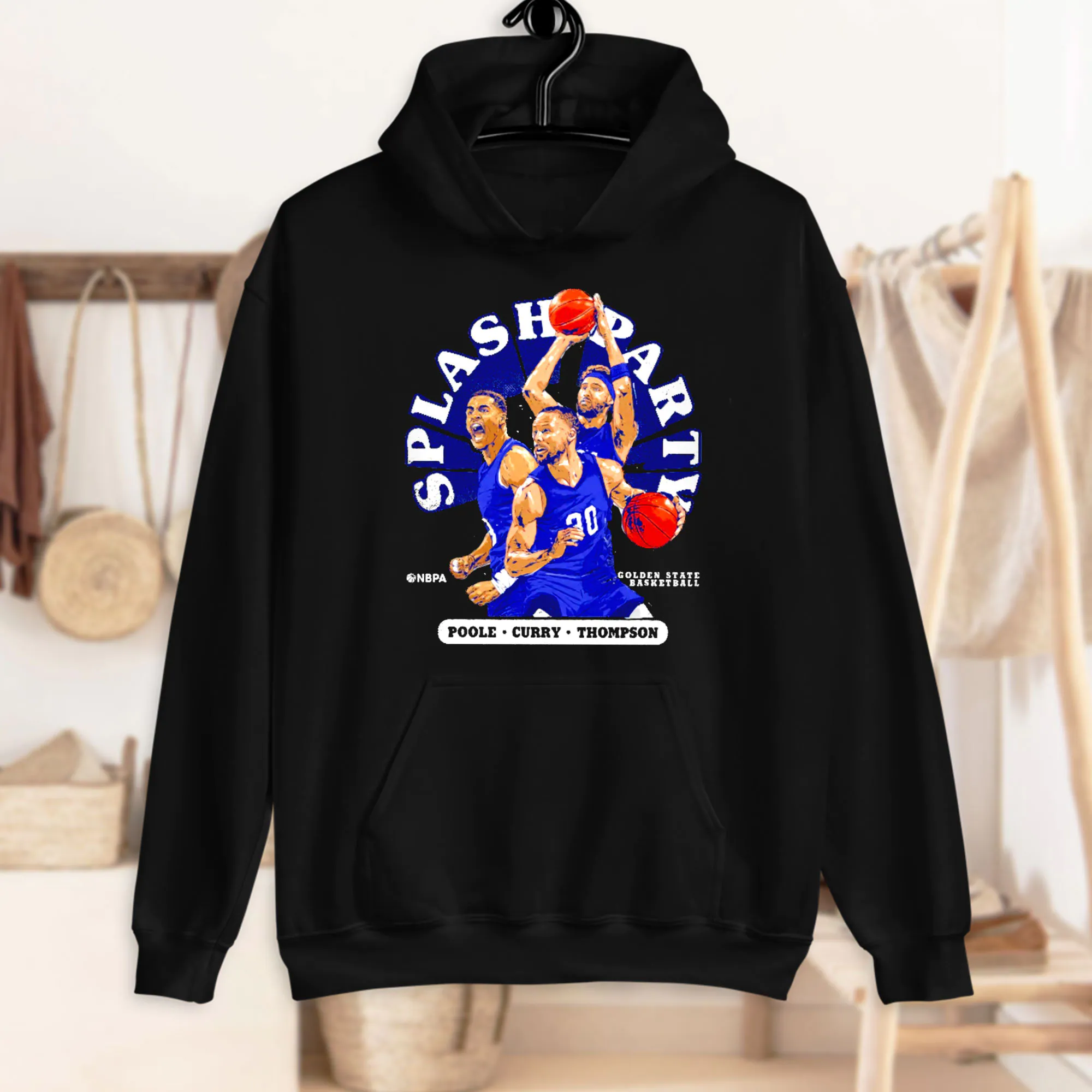 Poole Curry Thompson Splash Party Basketball Unisex Sweatshirt Poole Curry Thompson Splash Party Basketball Unisex Sweatshirt