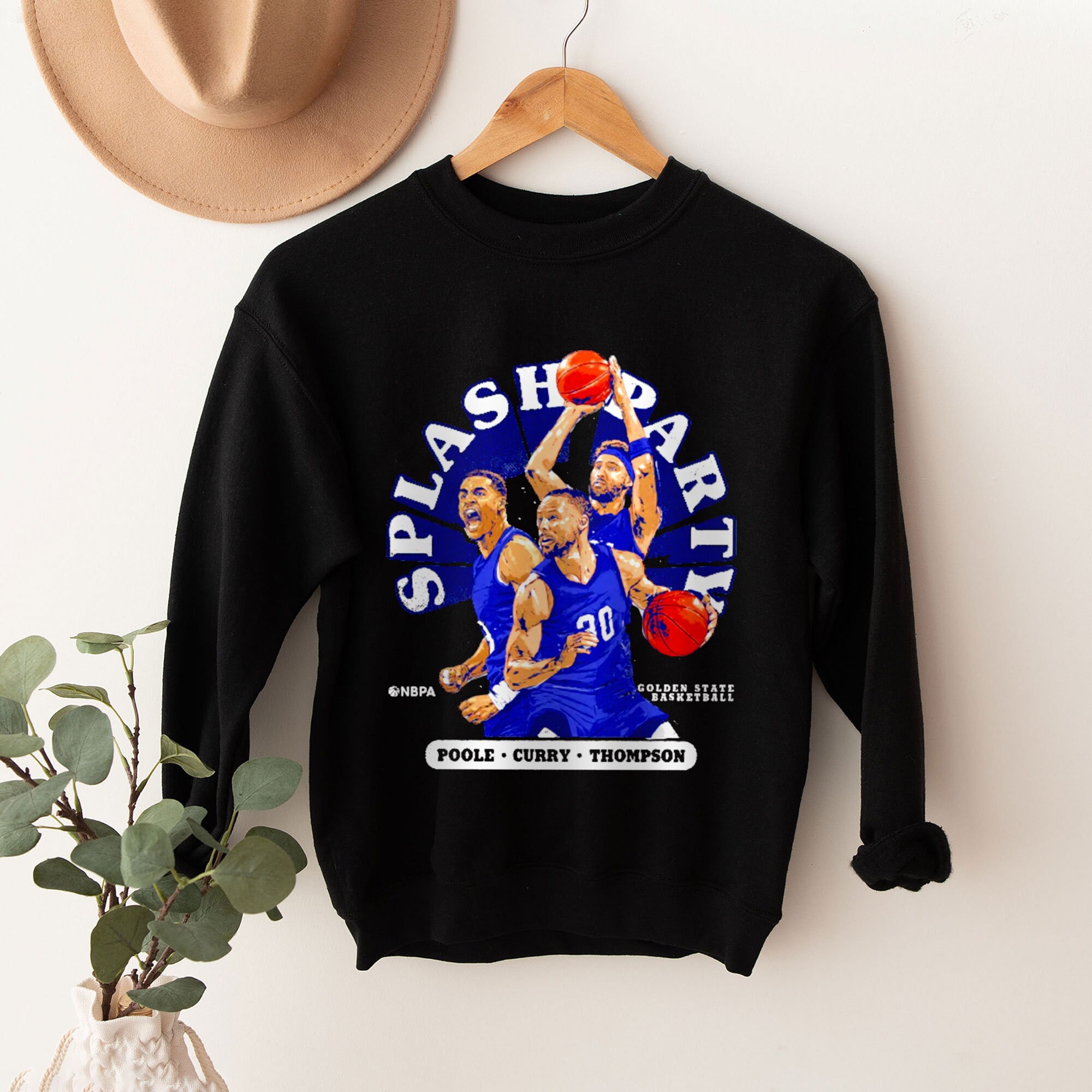 Poole Curry Thompson Splash Party Basketball Unisex Sweatshirt Poole Curry Thompson Splash Party Basketball Unisex Sweatshirt