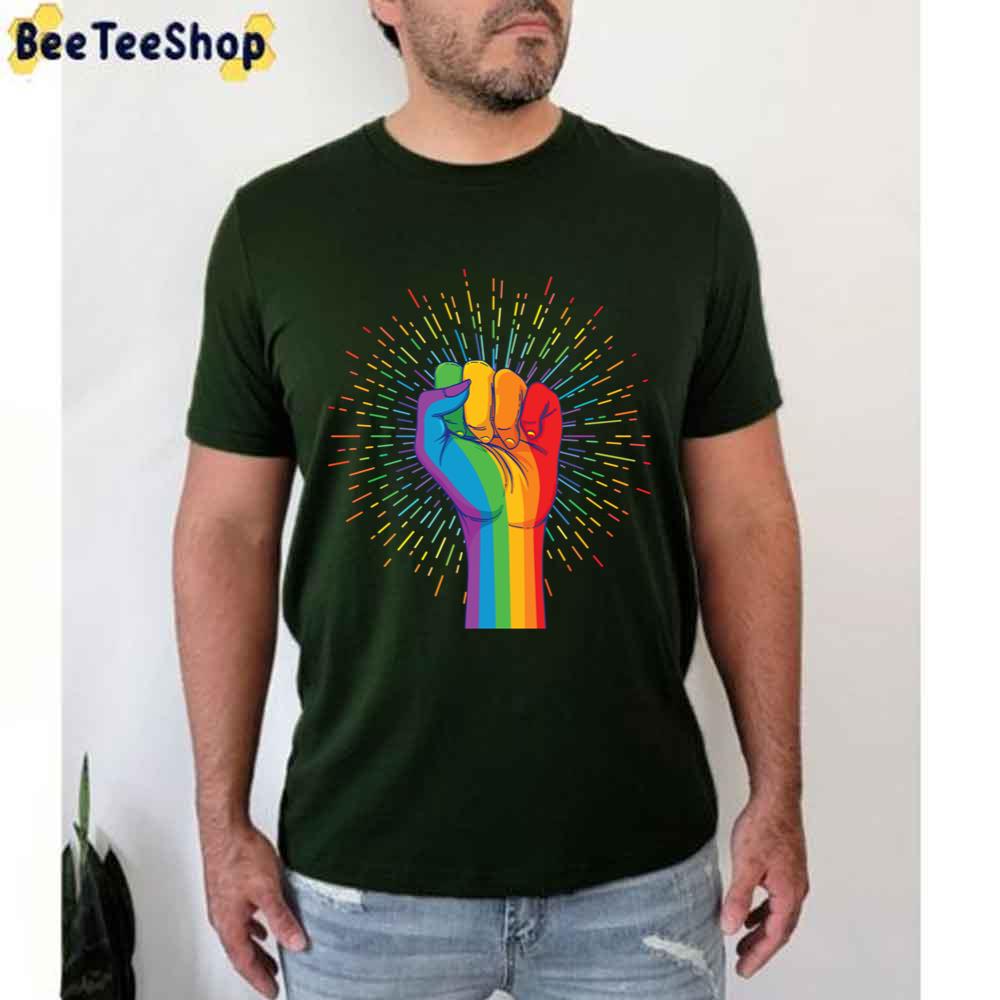 Pride Allyship Hand Rainbow Allyship Color Happy Pried Month Unisex T-Shirt Pride Allyship Hand Rainbow Allyship Color Happy Pried Month Unisex T-Shirt