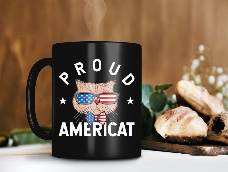 Proud Americat Mug American Flag Sunglasses Mug Cute Cat Coffee Mug Cat Gang Mug Cat Lover Premium Sublime Ceramic Coffee Mug Black Proud Americat Mug American Flag Sunglasses Mug Cute Cat Coffee Mug Cat Gang Mug Cat Lover Premium Sublime Ceramic Coffee Mug Black