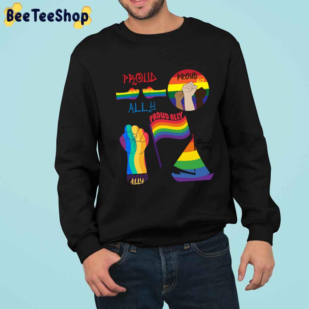 Proud Icon Pride Allyship Happy Pried Month Unisex T-Shirt Proud Icon Pride Allyship Happy Pried Month Unisex T-Shirt