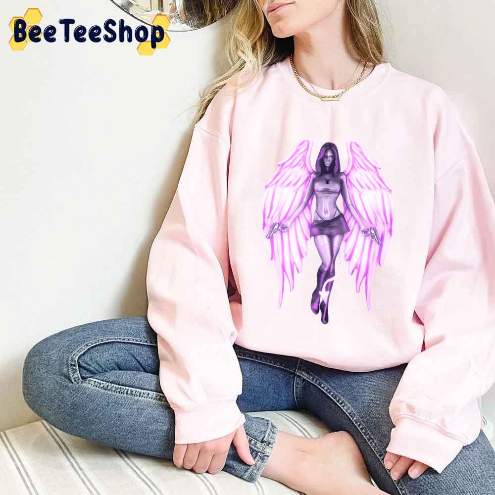 Purple Art Sr Angel Unisex T-Shirt Purple Art Sr Angel Unisex T-Shirt