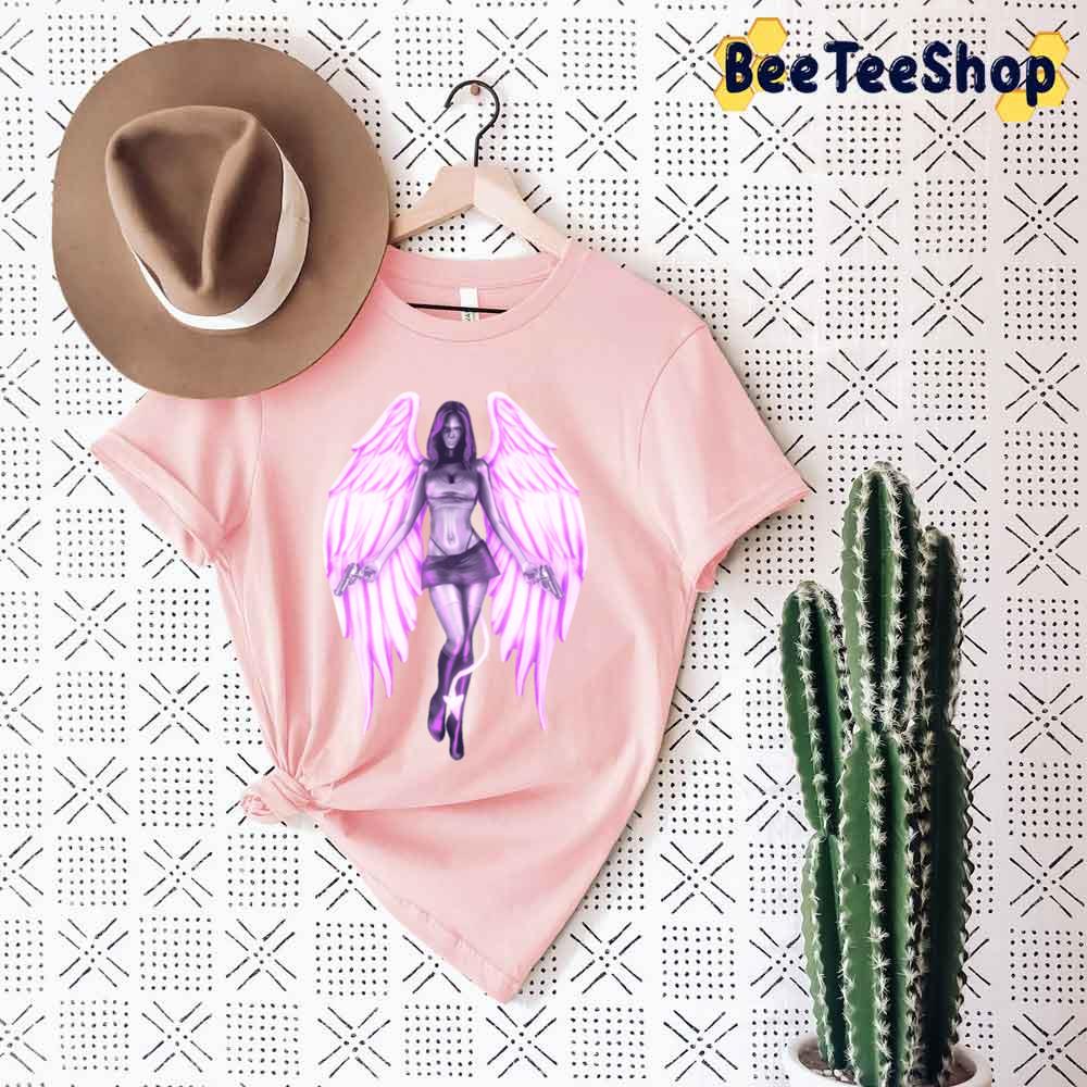 Purple Art Sr Angel Unisex T-Shirt Purple Art Sr Angel Unisex T-Shirt