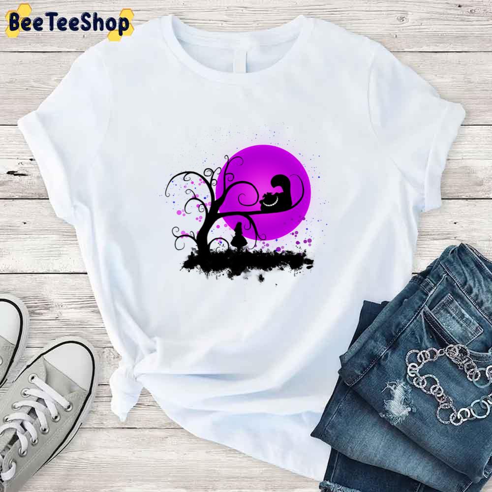 Purple Moon Alice In Wonderland Unisex T-Shirt Purple Moon Alice In Wonderland Unisex T-Shirt