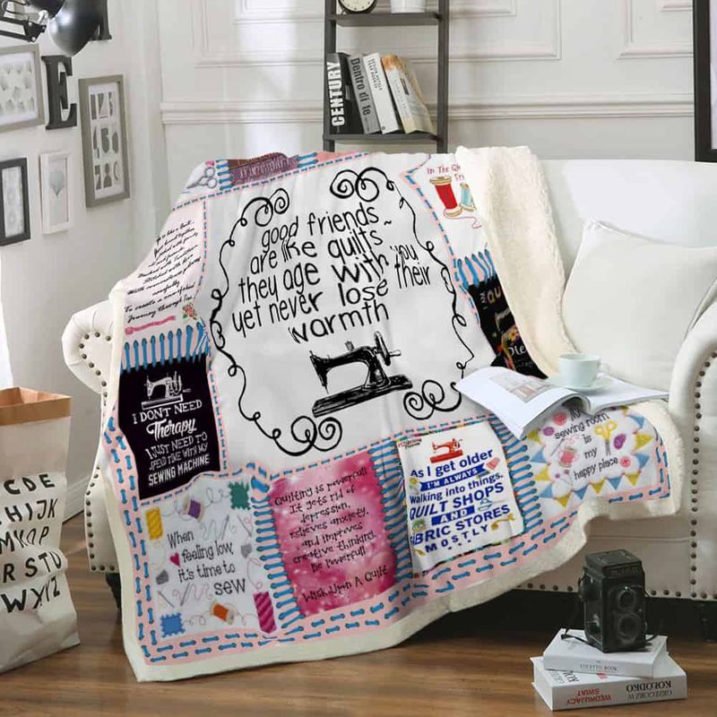 Quilting Lover Good Friends Are Like Quilts They Age With You Yet Never Lose Their Warmth Premium Comfy Sofa Throw Blanket Quilting Lover Good Friends Are Like Quilts They Age With You Yet Never Lose Their Warmth Premium Comfy Sofa Throw Blanket