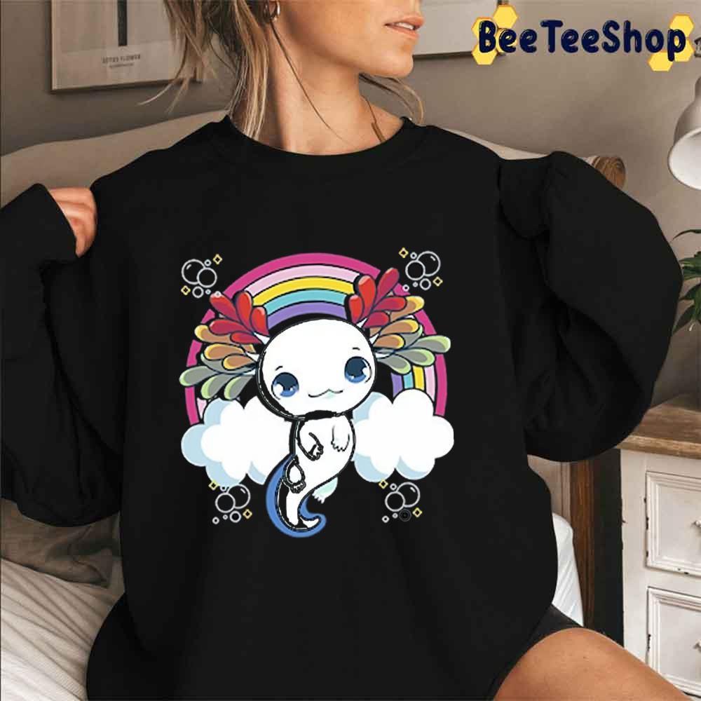 Rainbow Cloudy Axolotl Unisex T-Shirt Rainbow Cloudy Axolotl Unisex T-Shirt