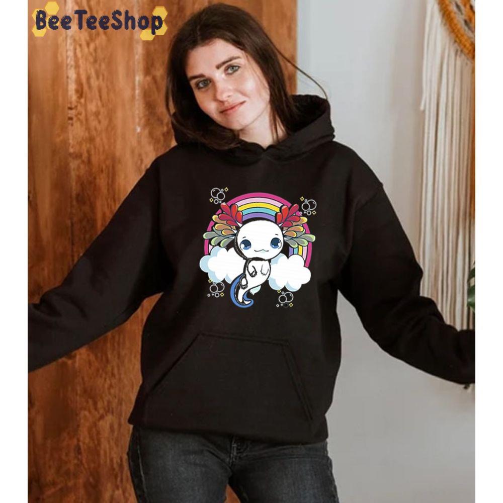 Rainbow Cloudy Axolotl Unisex T-Shirt Rainbow Cloudy Axolotl Unisex T-Shirt
