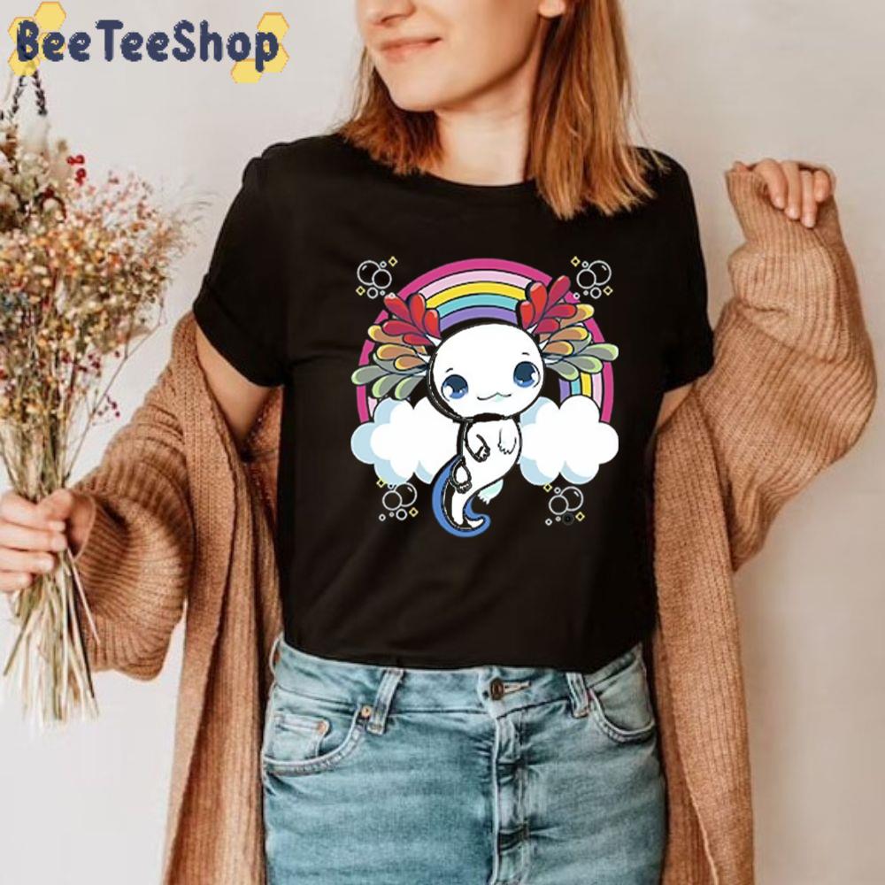 Rainbow Cloudy Axolotl Unisex T-Shirt Rainbow Cloudy Axolotl Unisex T-Shirt