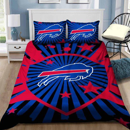 Red And Blue Style Buffalo Bills Bedding Set Red And Blue Style Buffalo Bills Bedding Set