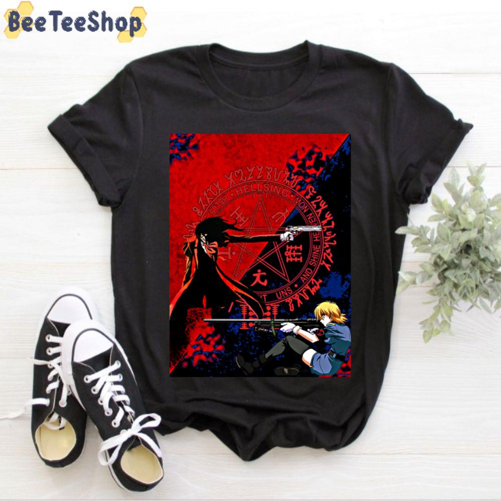 Red Blue Art Hellsing Unisex T-Shirt Red Blue Art Hellsing Unisex T-Shirt