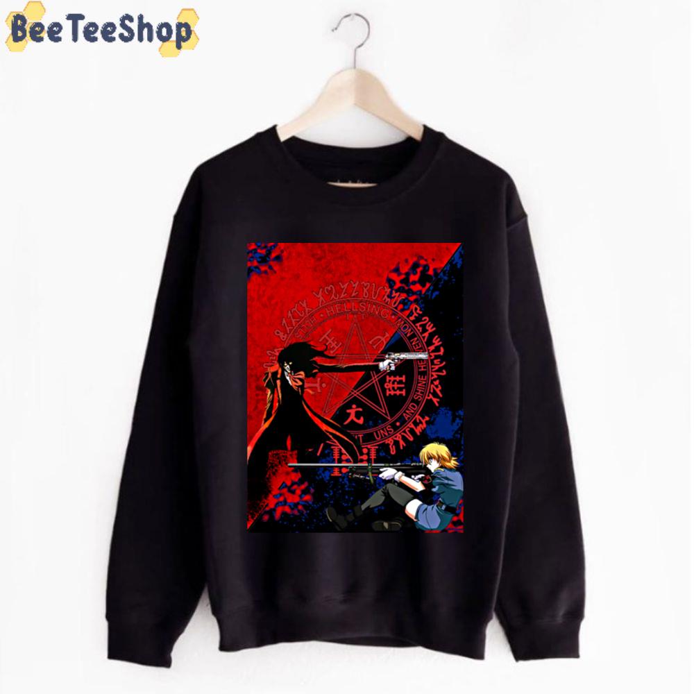 Red Blue Art Hellsing Unisex T-Shirt Red Blue Art Hellsing Unisex T-Shirt