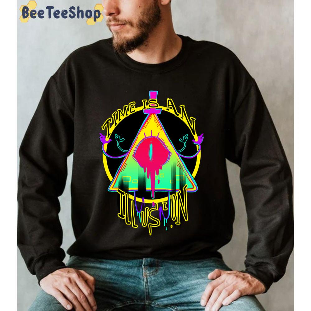 Retro Art Time Is An Illusion Unisex T-Shirt Retro Art Time Is An Illusion Unisex T-Shirt