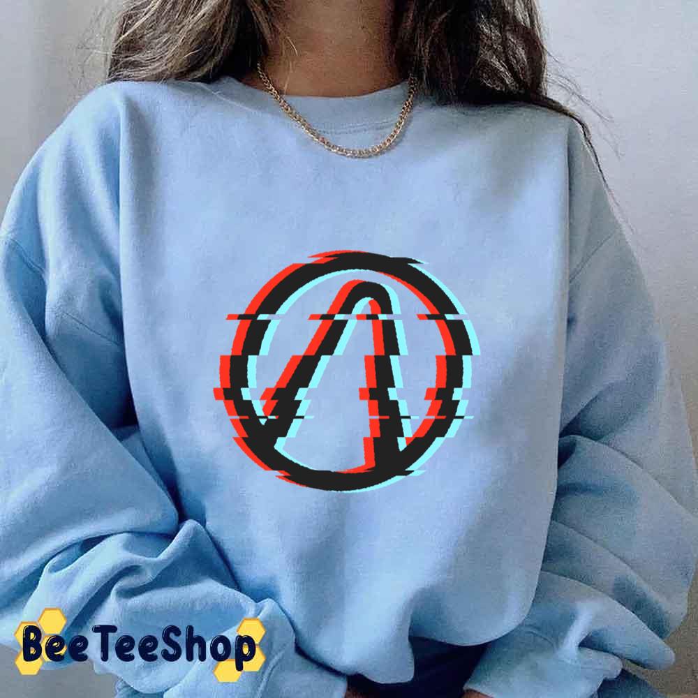 Retro Borderlands Vault Symbol Glitch 3d Anaglyph Unisex T-Shirt Retro Borderlands Vault Symbol Glitch 3d Anaglyph Unisex T-Shirt