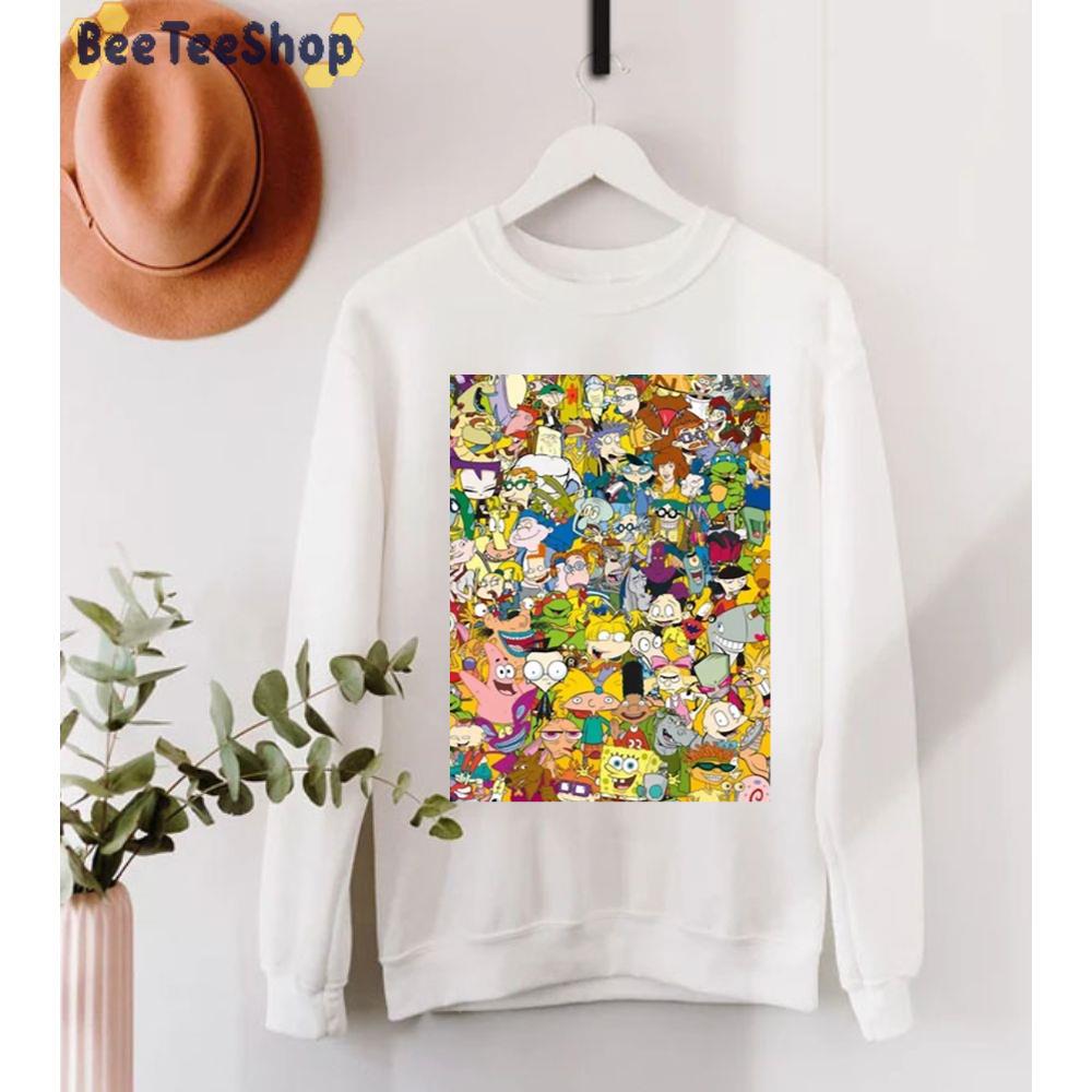 Retro Characters Spongebob Nickelodeon Unisex T-Shirt Retro Characters Spongebob Nickelodeon Unisex T-Shirt