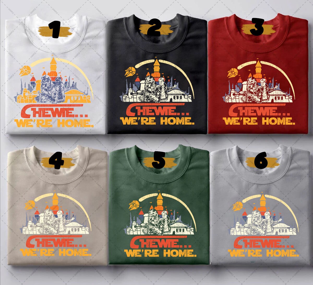 Retro Chewie We're Home Disney Star Wars Unisex T-shirt Retro Chewie We're Home Disney Star Wars Unisex T-shirt
