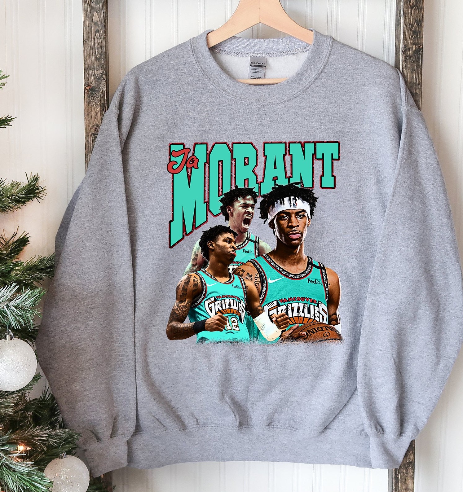 Retro Style Ja Morant Memphis Grizzlies Basketball Unsiex Sweatshirt Retro Style Ja Morant Memphis Grizzlies Basketball Unsiex Sweatshirt