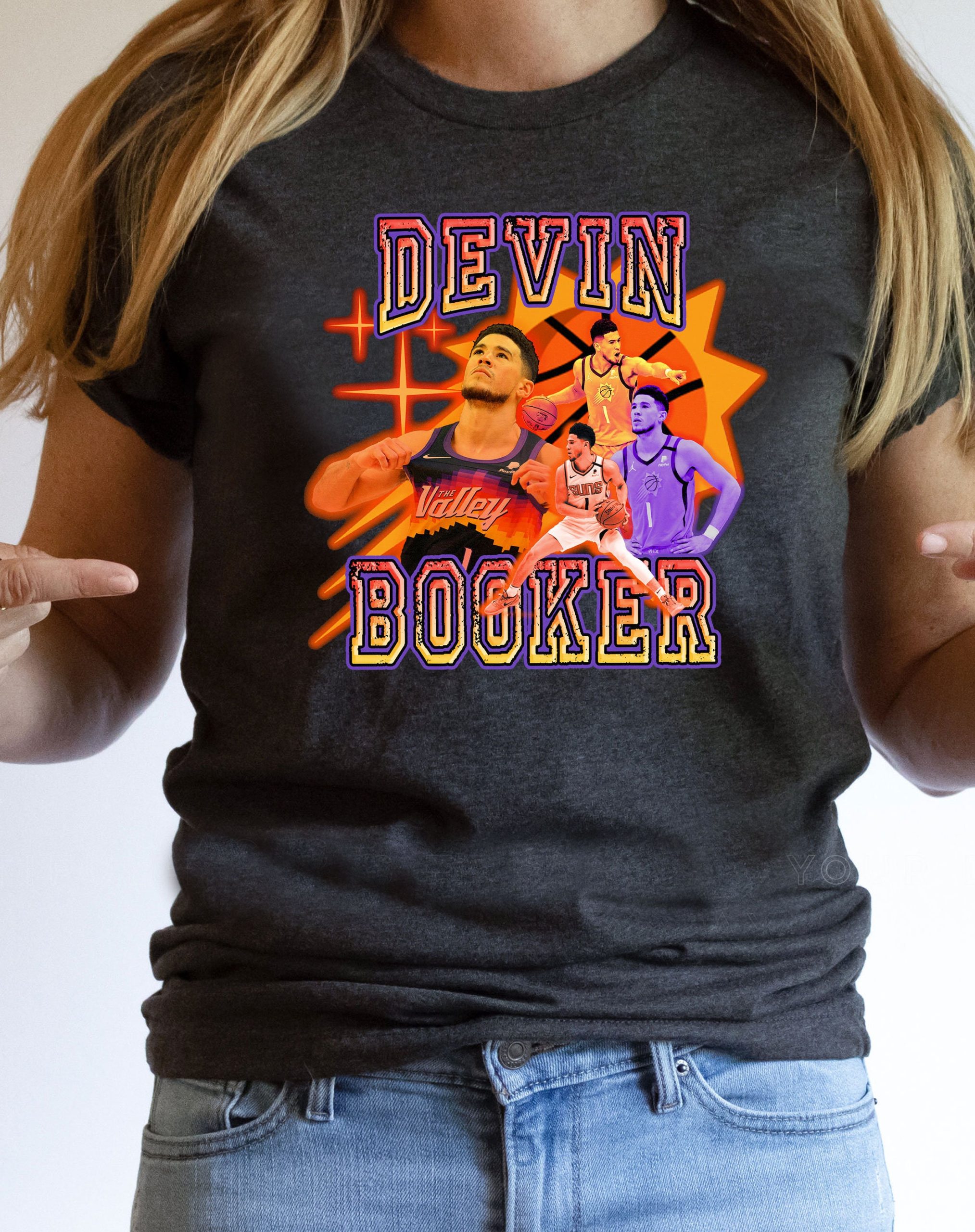 Retro Vintage Style Devin Booker Phoenix Suns Basketball Unisex T-Shirt Retro Vintage Style Devin Booker Phoenix Suns Basketball Unisex T-Shirt
