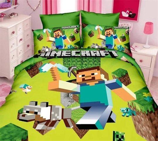 Scene Minecraft Bedding Set Scene Minecraft Bedding Set