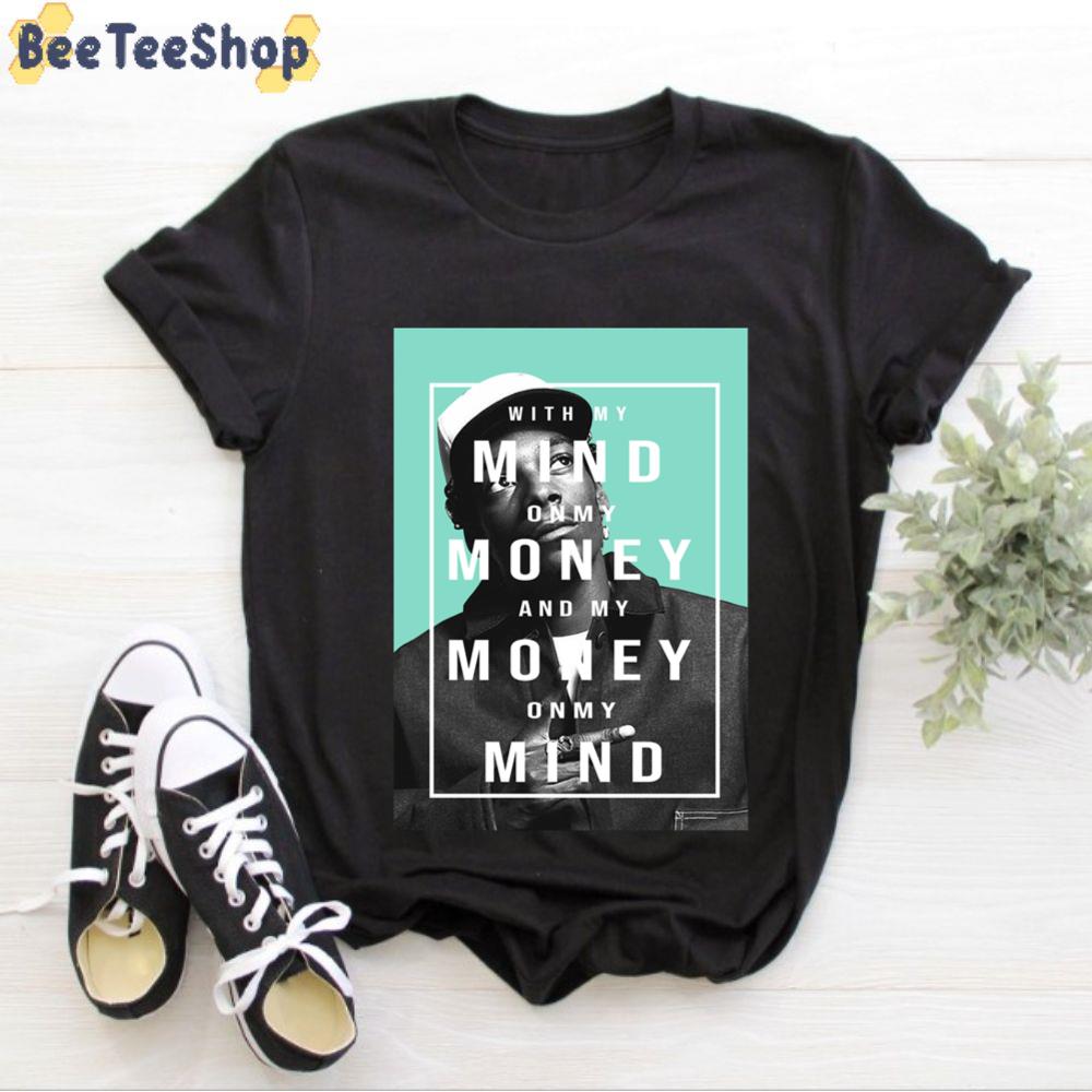 Snoop Dogg Men's Money On My Mind White Distressed Rapper Unisex T-Shirt Snoop Dogg Men's Money On My Mind White Distressed Rapper Unisex T-Shirt