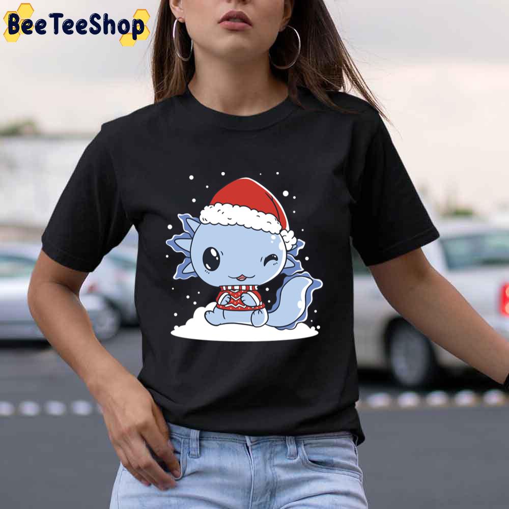 Snow Axolotl Christmas Unisex T-Shirt Snow Axolotl Christmas Unisex T-Shirt